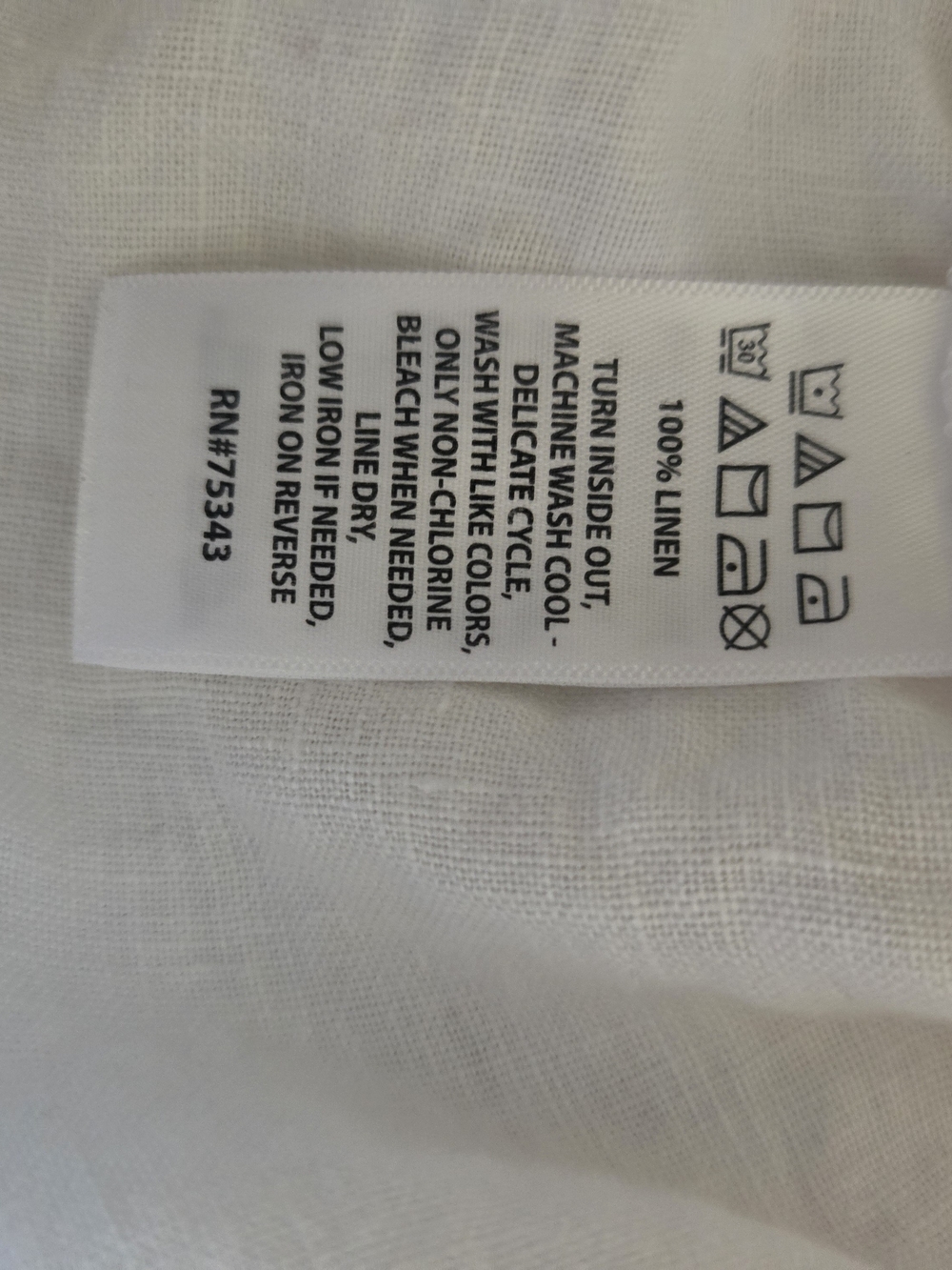 Sigrid Olsen White Drawstring Wide-Leg Linen Pants XL - Picture 4 of 7